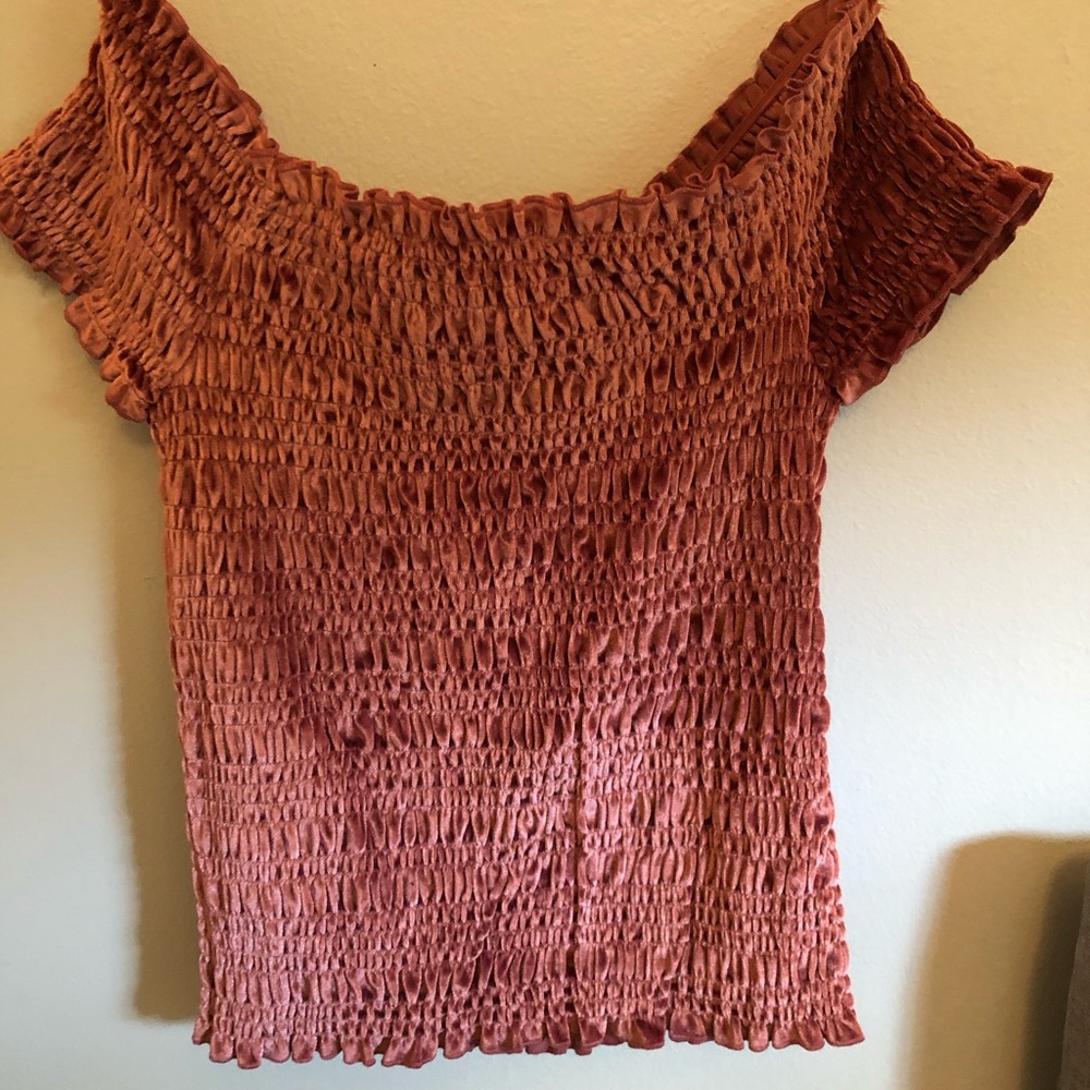 off the shoulder crop top